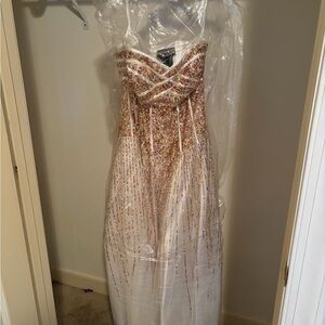 Elegant Multicolor Sequin Gown